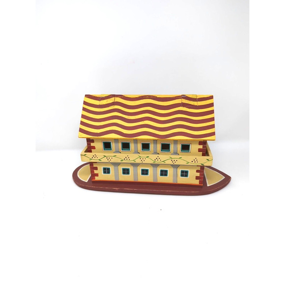 Randy Tate Noah's Ark wooden set 8 animals carvings folk art collection - Picture 13 of 15